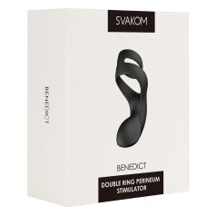   Svakom Benedict - anillo vibrador para pene y perineo - silicona negra