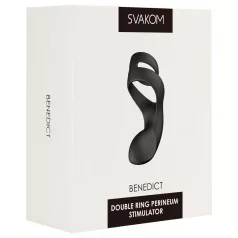   Svakom Benedict - anillo vibrador para pene y perineo - silicona negra