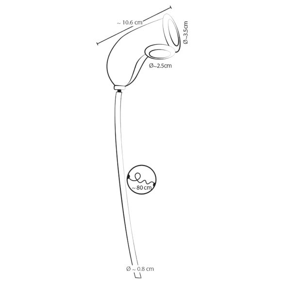 You2Toys - funda pene con tubo salida - transparente