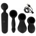 Elección de Parejas - vibrador masajeador con calor recargable (negro)