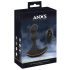 ANOS - Doble motor vibrador anal giratorio (negro)