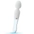 Varita LED - vibrador silicona y cristal (transparente)