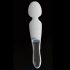 Varita LED - vibrador silicona y cristal (transparente)