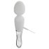 Varita LED - vibrador silicona y cristal (transparente)