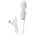 Varita LED - vibrador silicona y cristal (transparente)