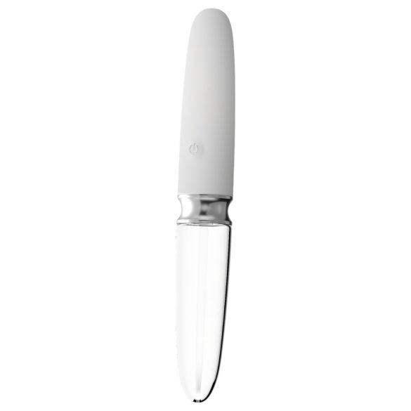 Liaison Straight - vibrador recargable LED (transparente-blanco)