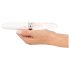 Liaison Straight - vibrador recargable LED (transparente-blanco)