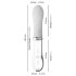 Vibrador LED silicona-vidrio You2toys Liaison (transparente-blanco)