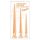 You2Toys - Set de plugs extra largos (3 piezas) - Natural
