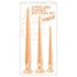 You2Toys - Set de plugs extra largos (3 piezas) - Natural