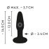 ANOS: vibrador anal impermeable recargable (negro)