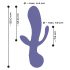 AWAQ.U 1 - Vibrador recargable 3 vías (lila)