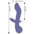 Vibrador G-punto con 2 motores recargables (lila)