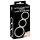 You2Toys - Anillo triple de silicona para pene y testículos (plata)