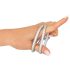 You2Toys - Anillo triple de silicona para pene y testículos (plata)