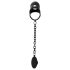 Black Velvet - Jaula para Pene de Silicona con Plug Anal (Negro)