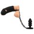 Black Velvet - Jaula para Pene de Silicona con Plug Anal (Negro)