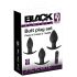 Black Velvet: Set de vibradores anales - 3 piezas (negro)