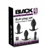 Black Velvets - set de vibrador anal recargable - 3 piezas - negro