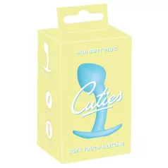 Cuties - plug anal mini - silicona - azul - 2,6 cm