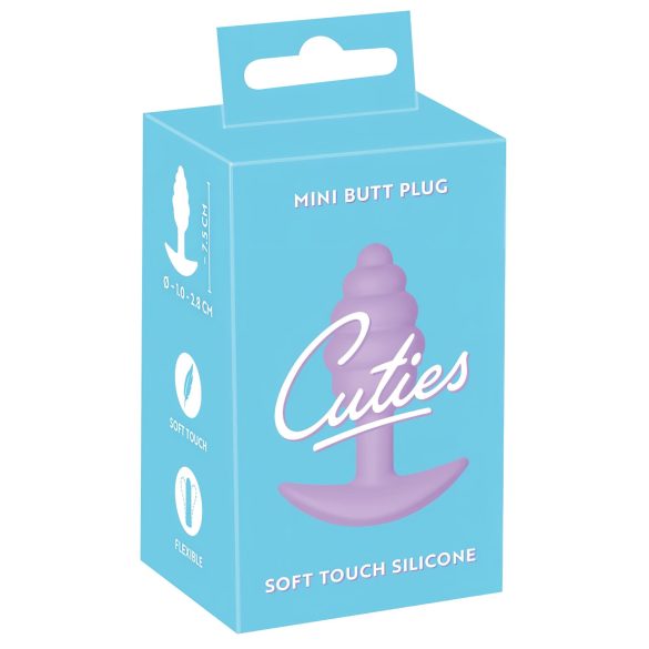 Cuties - plug anal mini - silicona - lila - 2,8 cm