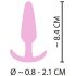 Cuties Mini Butt Plug - plug anal pequeño - silicona - rosa - 2,1 cm
