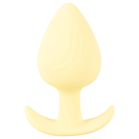 Cuties - plug anal pequeño - silicona amarilla - 3,1 cm