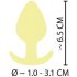 Tapón Anal Mini Cuties - Silicona Amarillo (3,1cm)