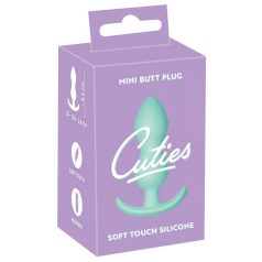 Cuties - plug anal pequeño - silicona - menta 2,3 cm