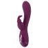 SMILE - Vibrador lila recargable con 3 motores y estimulador de clítoris
