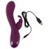 SMILE - Vibrador lila recargable con 3 motores y estimulador de clítoris