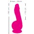SMILE Powerful - vibrador recargable con doble motor y ventosa - silicona rosa