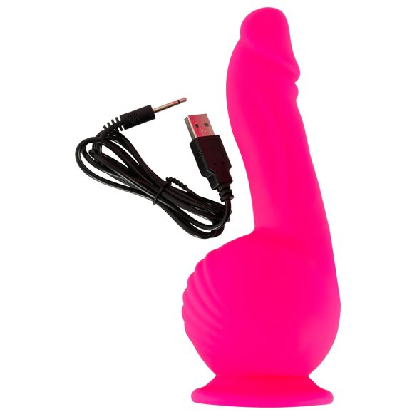 SMILE Powerful - vibrador recargable con doble motor y ventosa - silicona rosa