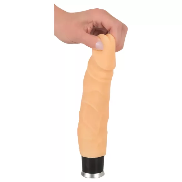 Nature Skin - consolador realista con vibración - color piel 23cm