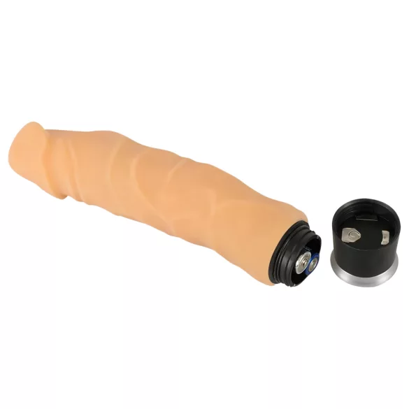 Nature Skin - consolador realista con vibración - color piel 23cm
