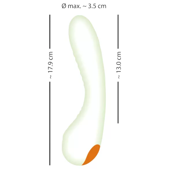 You2Toys - Vibrador punto G - brilla en la oscuridad - blanco