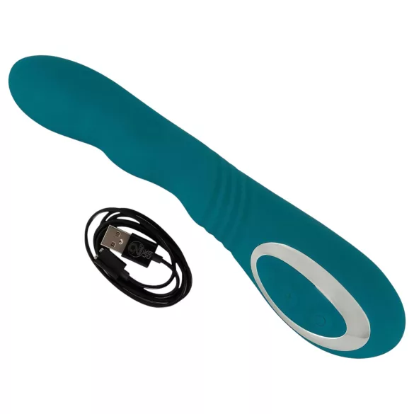 SMILE - vibrador punto G recargable giratorio impermeable - verde