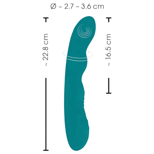 SMILE - vibrador punto G recargable giratorio impermeable - verde