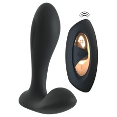   XOUXOU - Vibrador eléctrico wearable para punto G y P - silicona negra