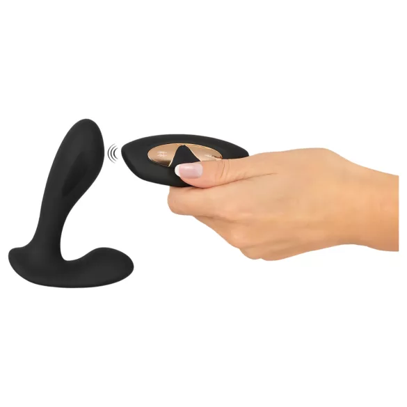 XOUXOU - Vibrador eléctrico wearable para punto G y P - silicona negra