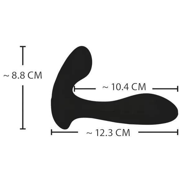 XOUXOU - Vibrador eléctrico wearable para punto G y P - silicona negra