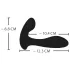 XOUXOU - Vibrador eléctrico wearable para punto G y P - silicona negra