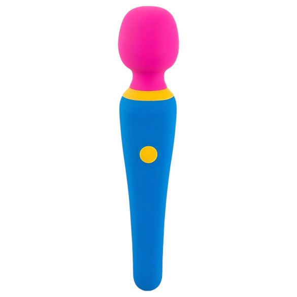 Vibrador recargable y sumergible de colores.