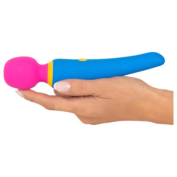 Vibrador recargable y sumergible de colores.