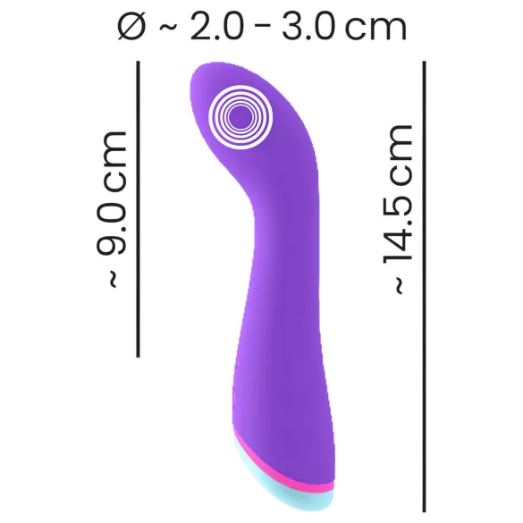 You2Toys - vibrador punto G recargable impermeable silicona lila