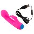 You2Toys - Vibrador recargable e impermeable con brazo para clítoris (rosa)