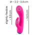 You2Toys - Vibrador recargable e impermeable con brazo para clítoris (rosa)