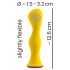 Vibrador anal recargable e impermeable You2Toys (amarillo)