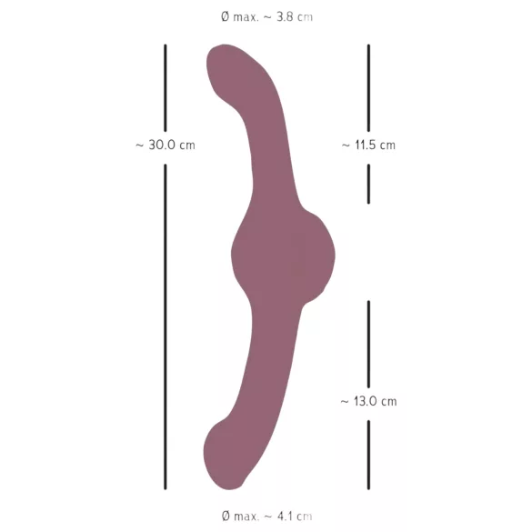 You2Toys - Vibrador doble extremo - potente vibración - silicona lila