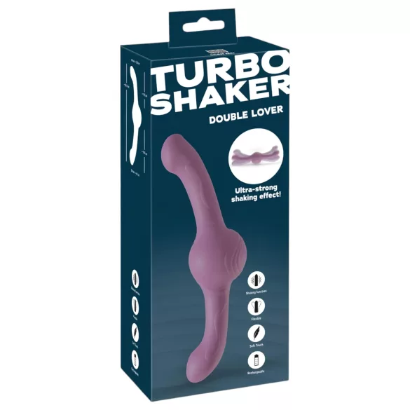 You2Toys - Vibrador doble extremo - potente vibración - silicona lila
